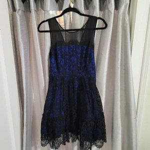 Moulinette Soeurs Sapphire Lace Dress - Anthropologie - Size 6P - Petite